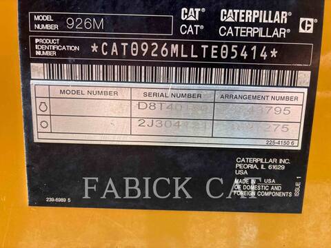 Cat 926M HL, Wheel Loader, 12696 hours, S/N: LTE05414, 2018 - Image 6