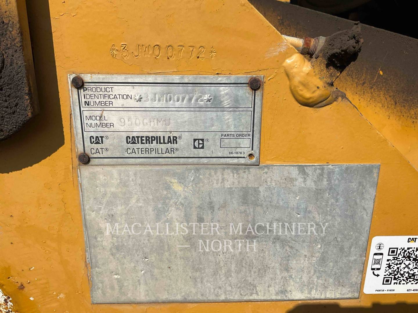 Cat 950G Q, Wheel Loader, 8847 hours, S/N: 3JW00772, 1998 - Image 6