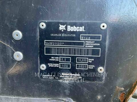Bobcat E145, 1400 hours, S/N: B4WU11241, 2020 - Image 6
