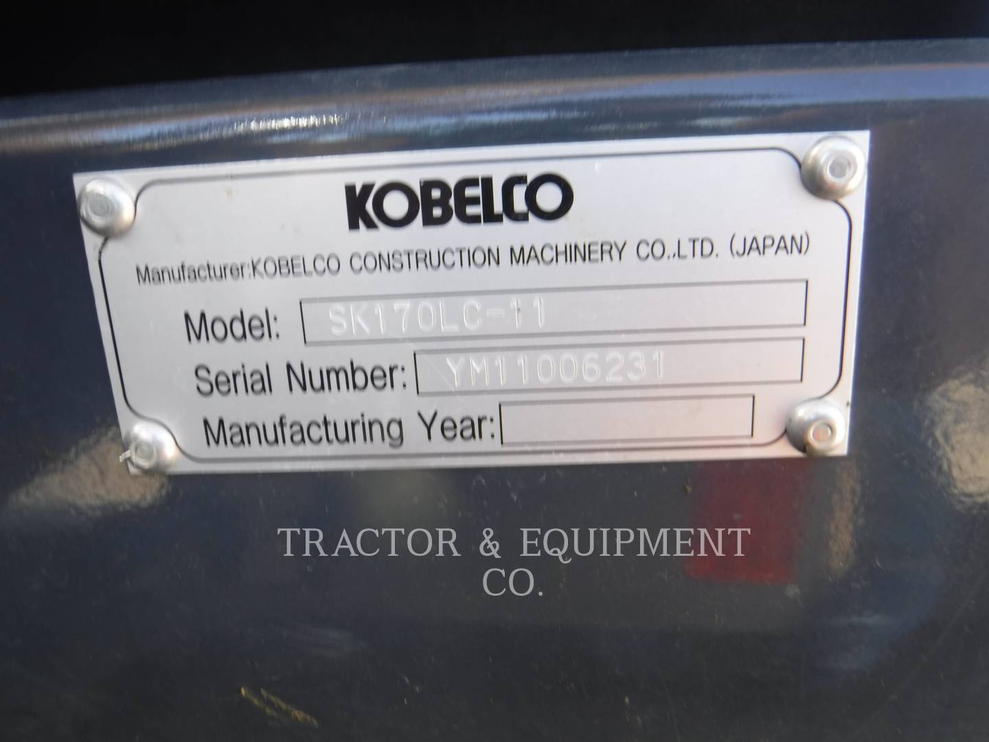 Kobelco / Kobe Steel Ltd SK170LC11, 1728 hours, S/N: YM11006231, 2023 - Image 6