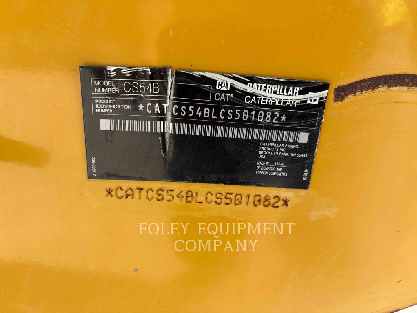 Caterpillar CS54B, Compactor, 4546 hours, S/N: CS501082, 2020 - Image 5