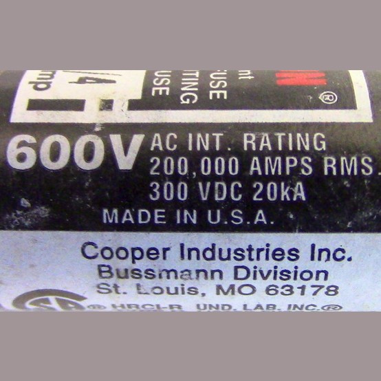 1.25 Amp 600 Volts Bussmann #FRS-R, Class RK-5 Fuse (5 available) - Image 3