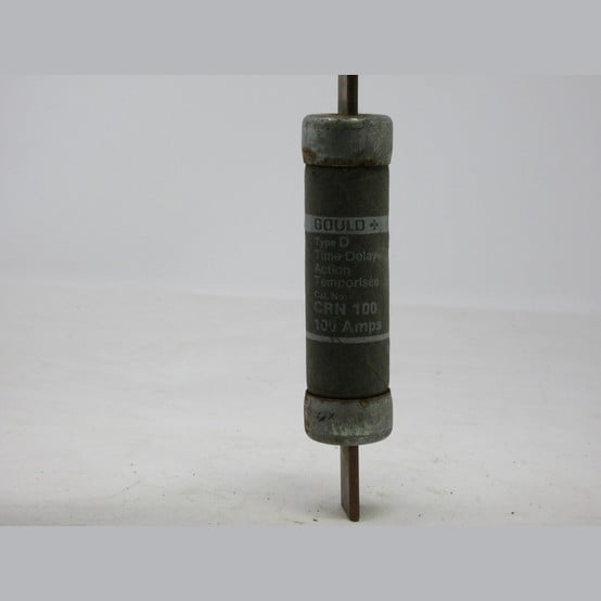 100 Amp 250 Volts Goulds #CRN-100, Type D Fuse, Time Delay - Image 1