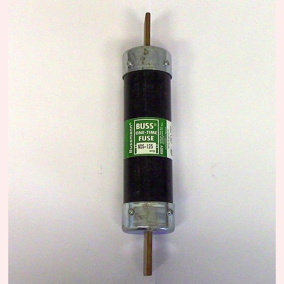 125 Amp 600 Volts Bussmann #NOS-125, One-Time (3 available) - Image 1