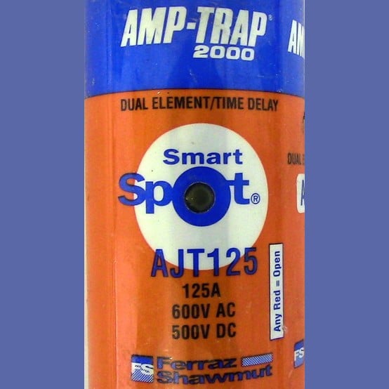 125 Amp 600 Volts Ferraz Shawmut #AJT125, Class J Fuse, Dual Element Time Delay (39 available) - Image 2
