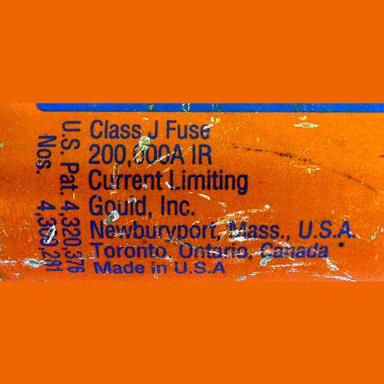 150 Amp 600 Volts Goulds #AJT150, Class J Fuse, Time Delay (15 available) - Image 3