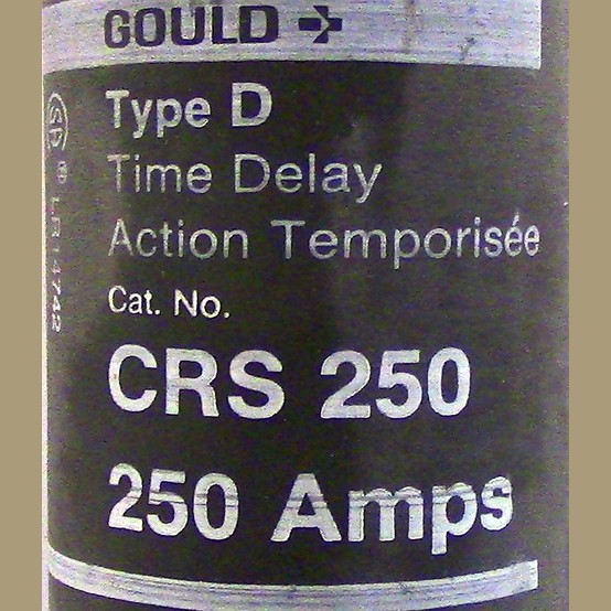 250 Amp 600 Volts Goulds #D-CRS-250, Type D Fuse, Time Delay (2 available) - Image 2