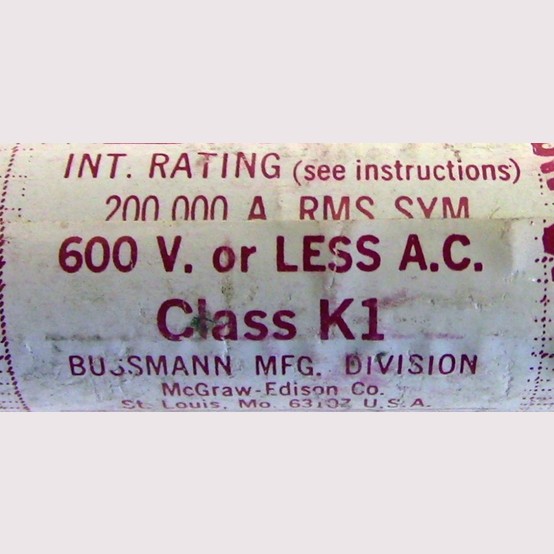 5 Amp 600 Volts Bussmann #KTS, Class K1 Fuse, Fast Acting (5 available) - Image 3