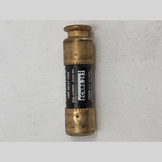 6.25 Amp 250 Volts Bussmann #ECNR6.25, Class RK-5 Fuse, Time Delay - Image 1