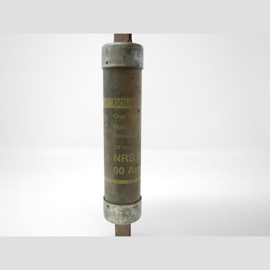 90 Amp 600 Volts Goulds #NRS, Class N Fuse, One-Time - Image 1