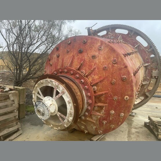 9.8' x 9.2' Hardinge, ball mill, Girth Gear: 192 Tooth, Pinion Gear: 20 Tooth - Image 3