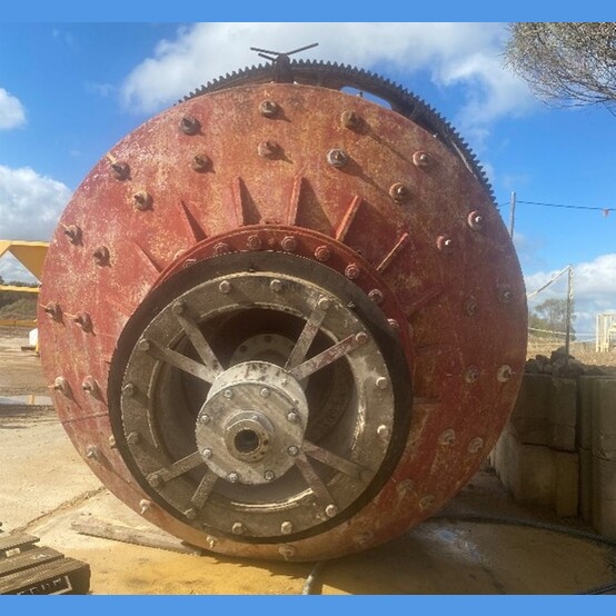 9.8' x 9.2' Hardinge, ball mill, Girth Gear: 192 Tooth, Pinion Gear: 20 Tooth - Image 4