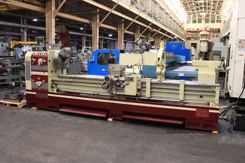 29"/37" x 120" Acer #Dynamic-29120G, gap bed engine lathe, 4-1/8" hole, D1-11, 1200 RPM, inch/metric, Newall - Image 3