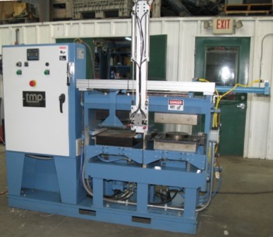 10 Ton, TMP, double press (hot & cold side w/shuttle), 13.5" x13.5", 6" daylight, up-act, #2476 - Image 1