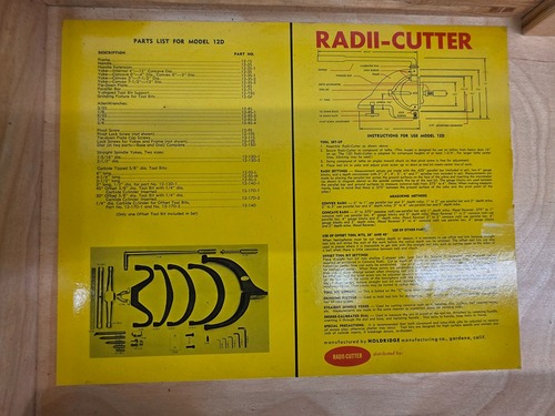 Holdridge #12D, radius cutter tool set for metal lathes - Image 7