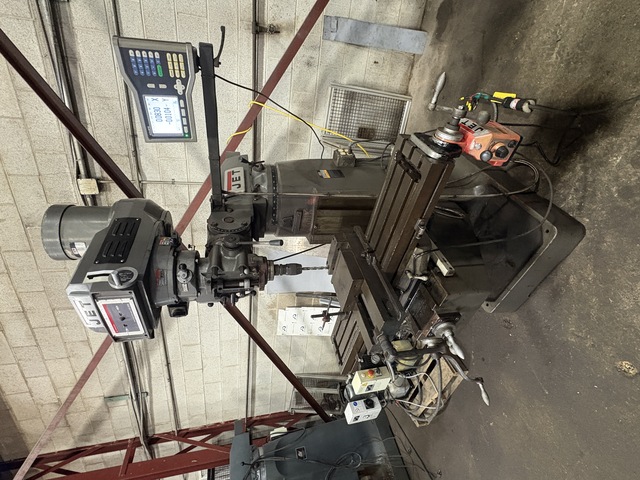 Jet #JTM-4VS, Vertical Milling Machine, 34" X, 12" Y, 14.5" Z, 9" x 49" table, 3 HP, 60-4200 RPM, 2-axis - Image 3