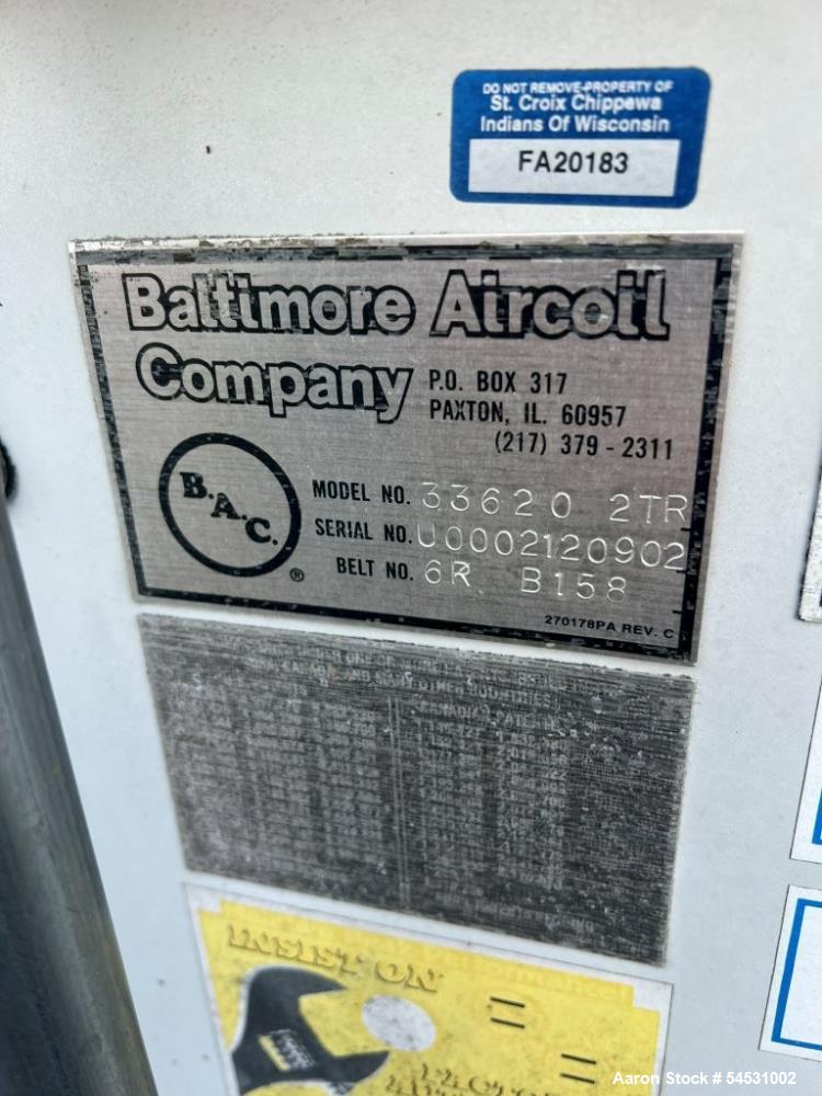 BAC Baltimore Aircoil #33620-2TR, Series 3000 Cooling Tower, 1800 RPM, 3,600 GPM, 2000 (2 available) - Image 9