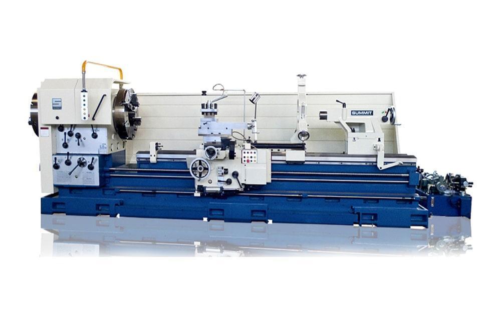 42" Summit #42-6x200-VS, engine lathe, 27.5" swing over cross slide, 1000 RPM, 6.1" bore, 40 HP, inch/metric - Image 1