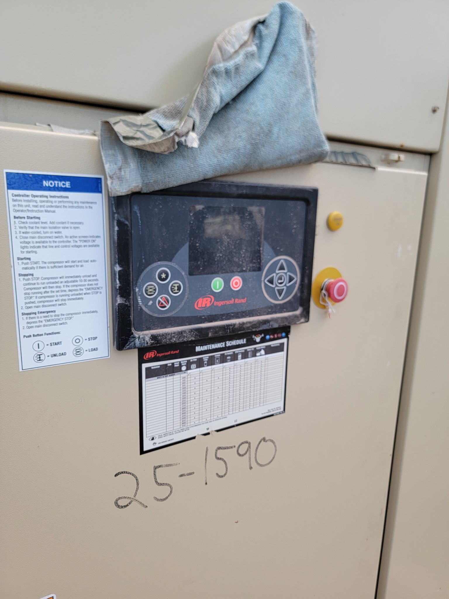 855 cfm, 125 psig, Ingersoll-Rand #Sierra-H200, Rotary Screw Compressor W/Dryer, 200 HP, 20000 load hours - Image 5