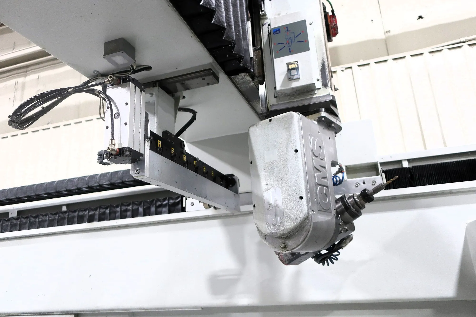 CMS #ARES-4818-PX5-Z1200, CNC Router, 5-Axis, 189" X, 71" Y, 47.3" Z, 20 HP Spindle, 18,000 RPM, 8-Position - Image 3