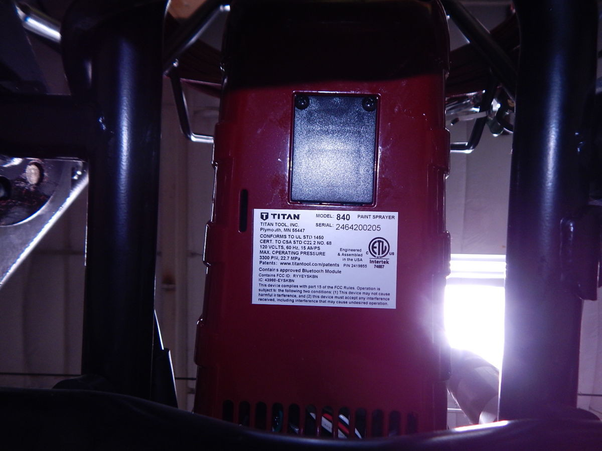 Titan #840 High Rider, Airless Paint Sprayer, IntelliSync, 3300 PSI. Max, 0.85 GPM, 1.5 HP, 120 V. - Image 7
