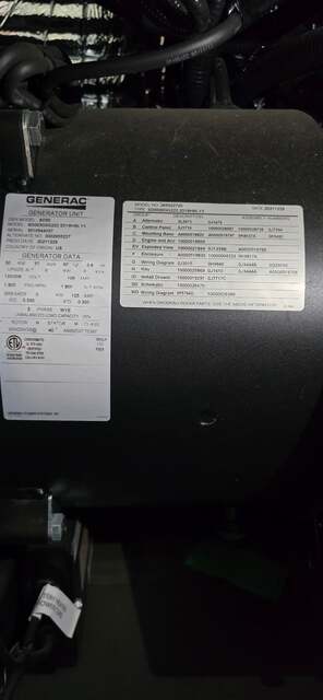 30 KW Generac Diesel Generator, 120/240 Volts, 3 Phase, 2.2L Engine, 190 Gal. Tank, Steel Enclosure - Image 3