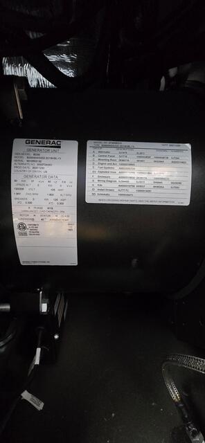 30 KW Generac Diesel Generator, 120/240 Volts, 3 Phase, 2.2L Engine, 190 Gal. Tank, Steel Enclosure - Image 4