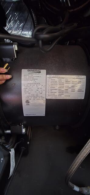 30 KW Generac Diesel Generator, 120/240 Volts, 3 Phase, 2.2L Engine, 190 Gal. Tank, Steel Enclosure - Image 5