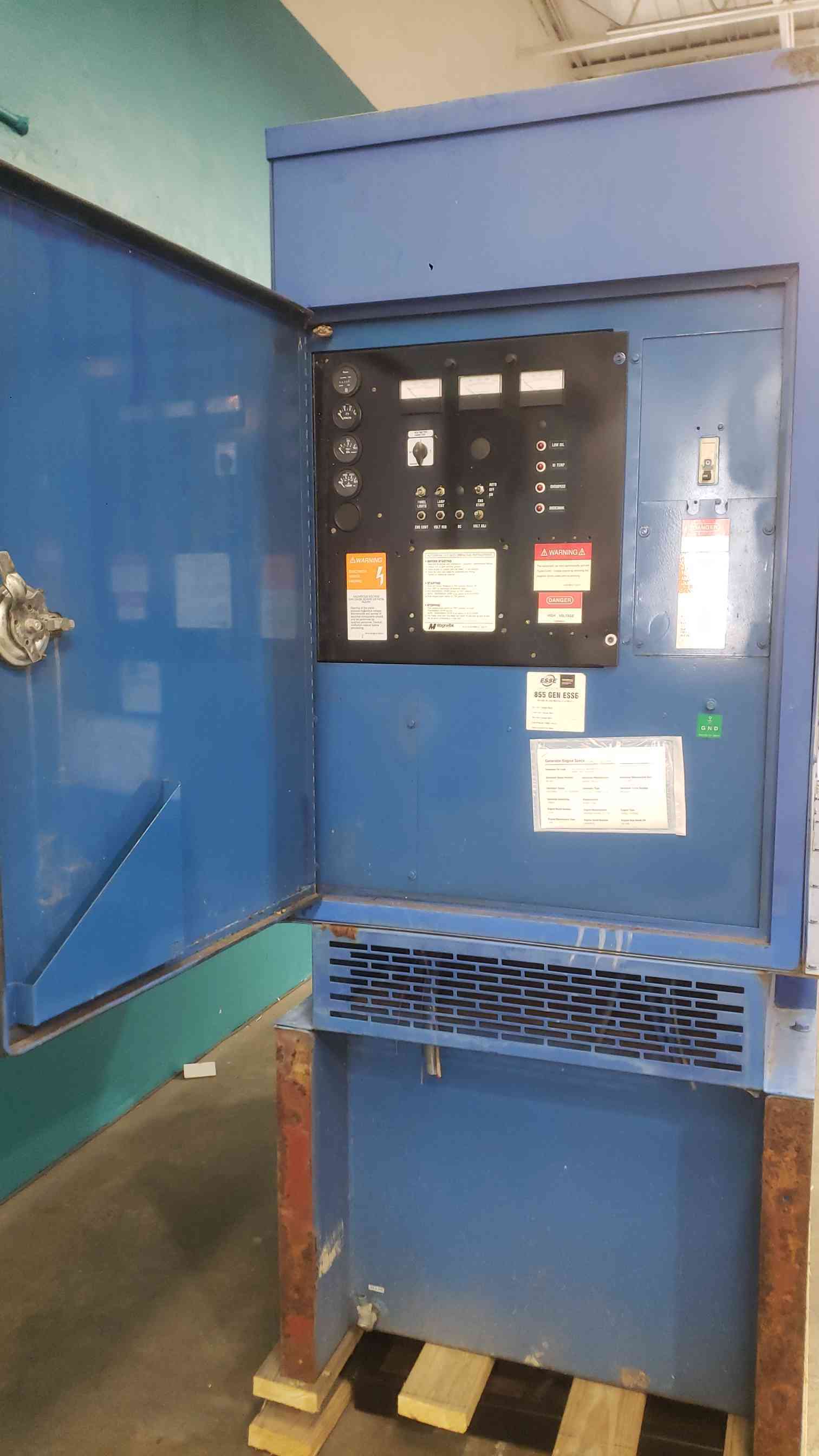 40 KW MagneTek #RD500, Standby Diesel Generator, 120/240 V./480 Volts, 1 & 3 Phase, 835 Hrs, AS IS - Image 9