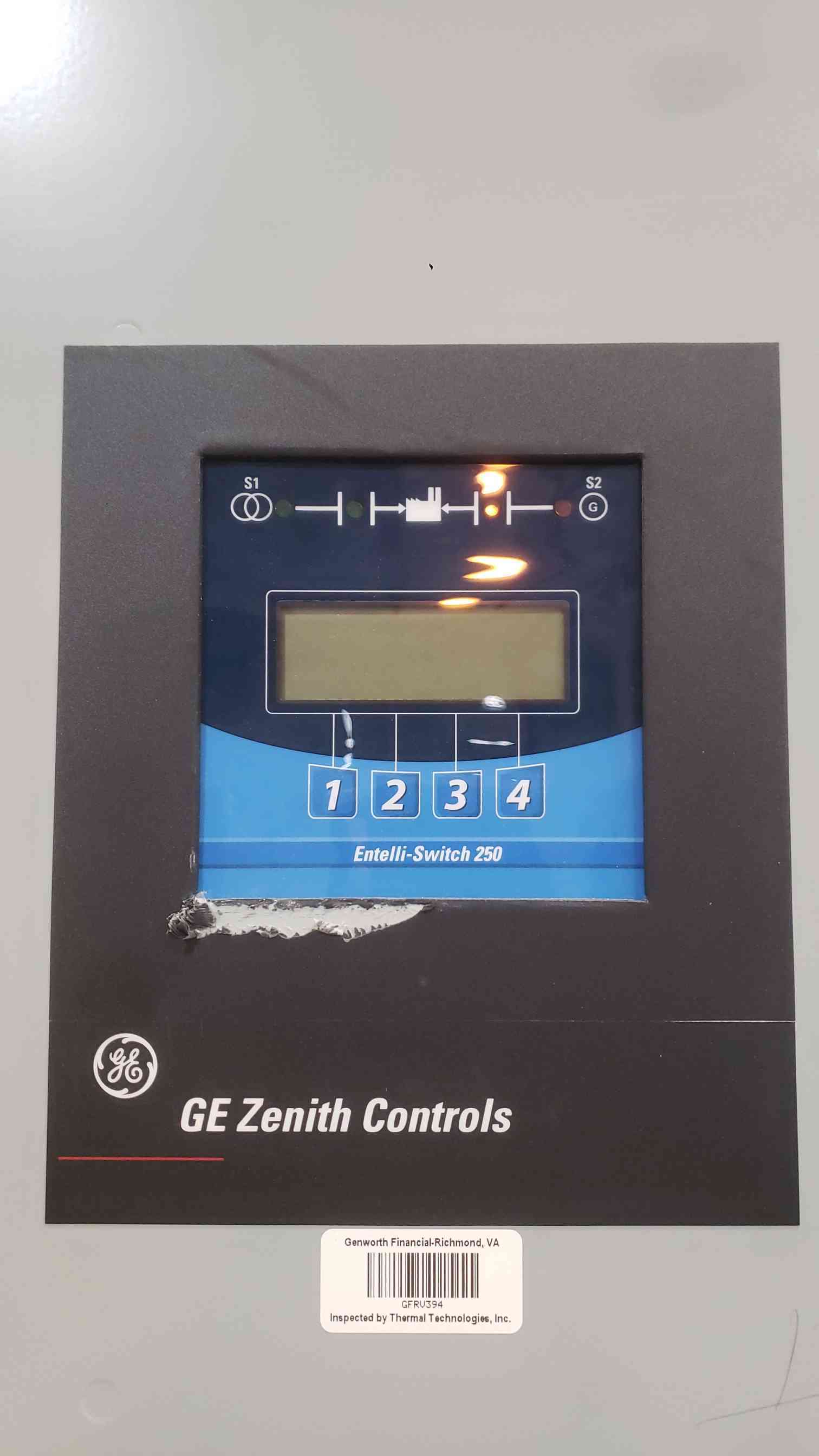 1600 Amp. GE Zenith #ZTSL160ES-7, Automatic Transfer Switch, 480 Volts, 3 Phase - Image 2