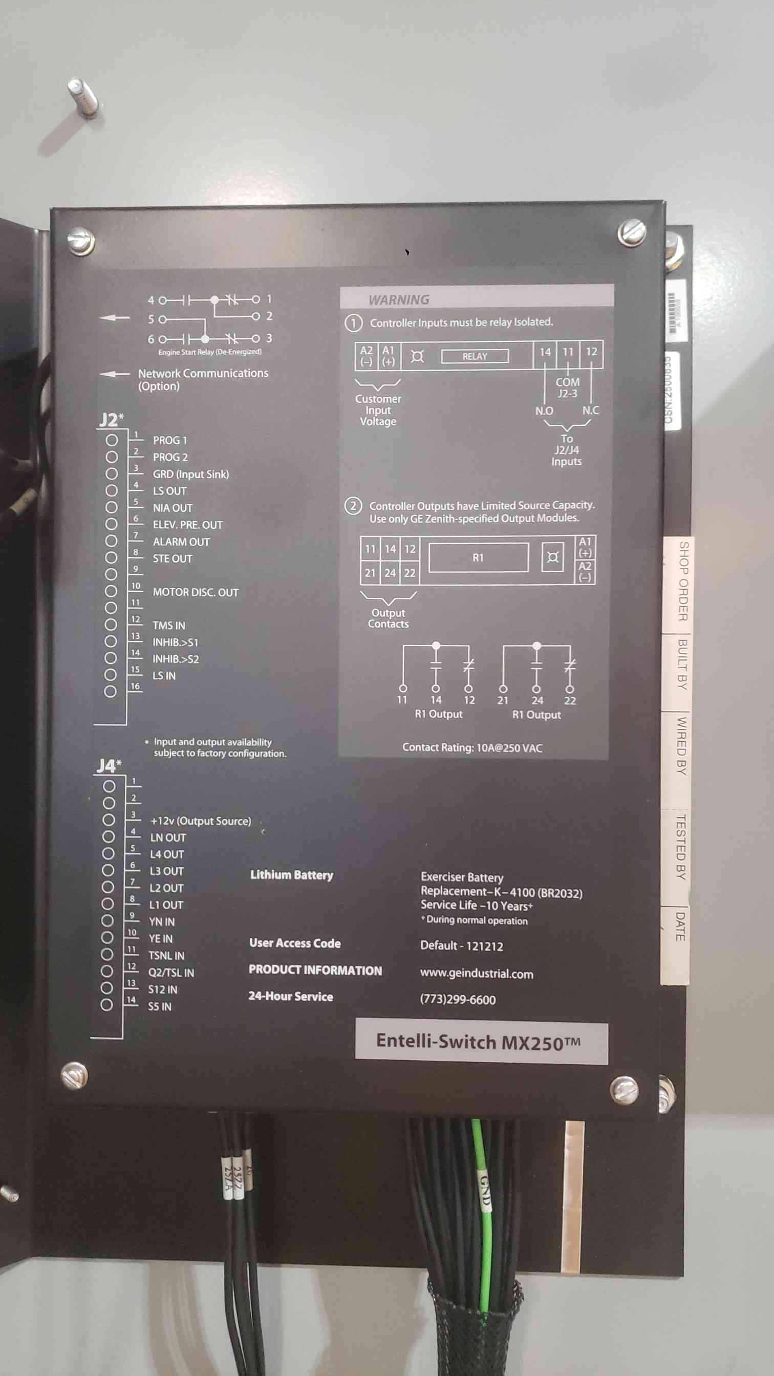 1600 Amp. GE Zenith #ZTSL160ES-7, Automatic Transfer Switch, 480 Volts, 3 Phase - Image 5