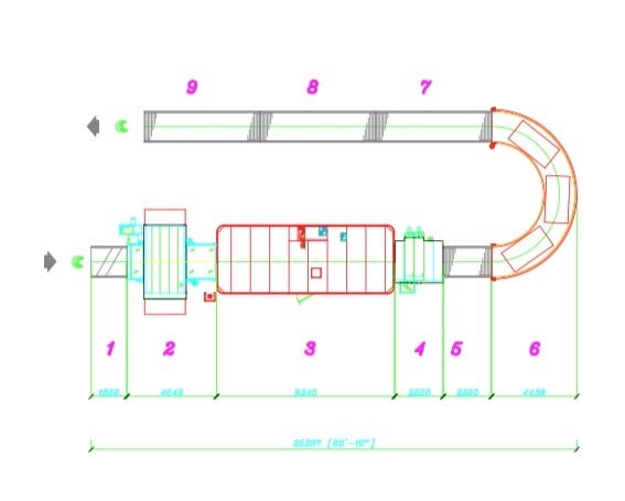 Cefla #Mito, 2P spray line, loading conveyor, 55 gallon agitator w/ elevator, 2018 - Image 1