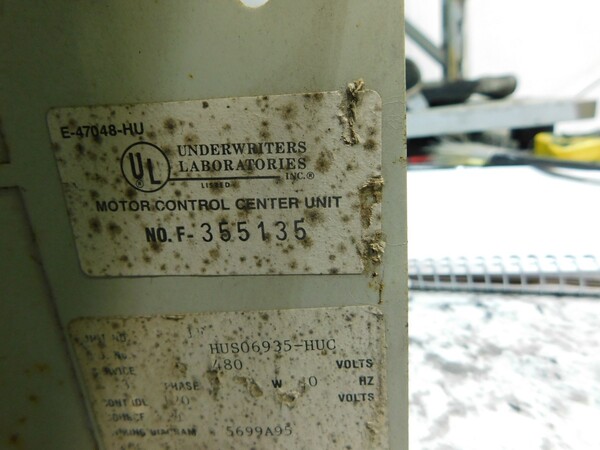 Westinghouse Motor Control Center Unit MCC, 480 Volts, 3 Phase, 100 Amps, 50 HP - Image 10