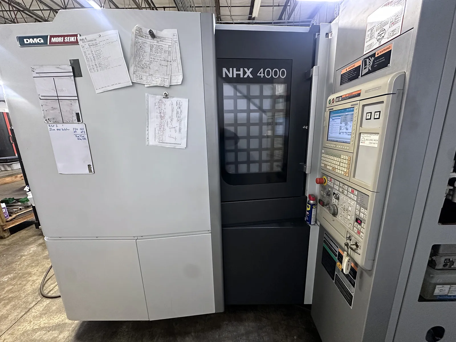 Mori Seiki #NHX4000, CNC horizontal machining center, 22" X, 22" Y, 26" Z, 12000 RPM, 60 automatic tool - Image 1