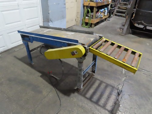 16" wide x 54" long Motorized Belt Conveyor, 2" high side rails, 1/2 HP Boston gear reduced drive - Image 2