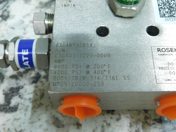 Rosemount #3051S2CD, Pressure Transmitter, w/Isolation Manifold, Supermodule Hart, unused - Image 9