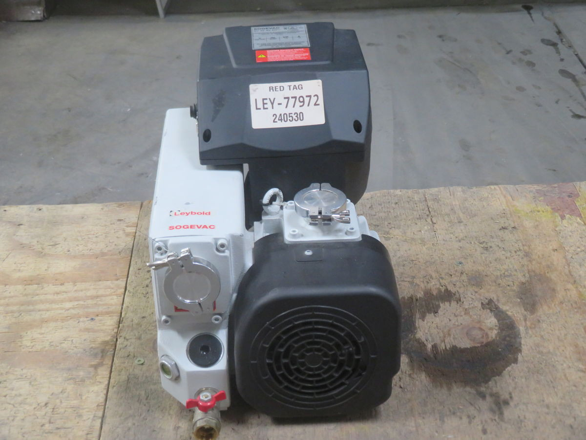 38.3 CFM, Sogevac #SV40-65-BIFC, Rotary Vane Vacuum Pump, 200-240 V., 1.5 kW (2 available) - Image 2