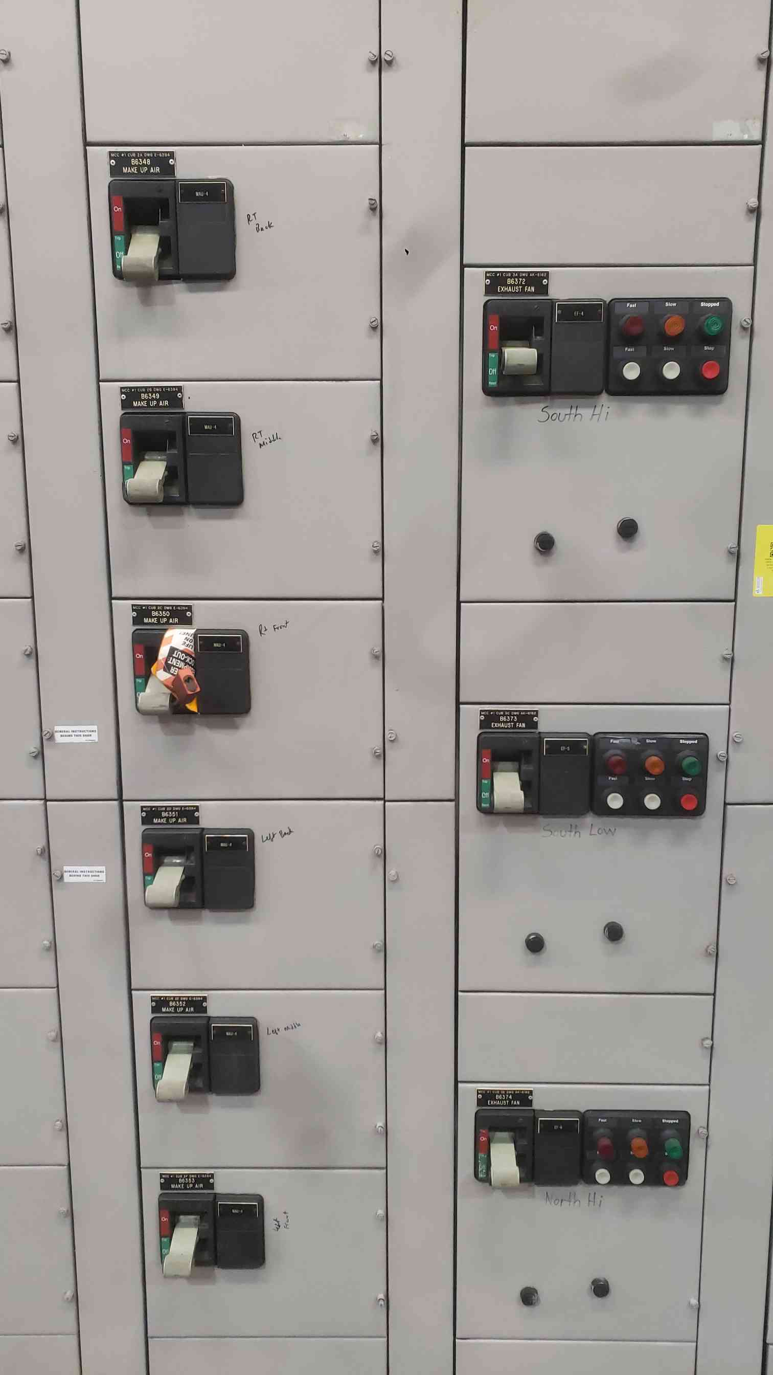 Westinghouse Cutler Hammer, Series 2100, 600 amp, 6 sections, 480 Volts 3 phase, 42 kA MCC - Image 5