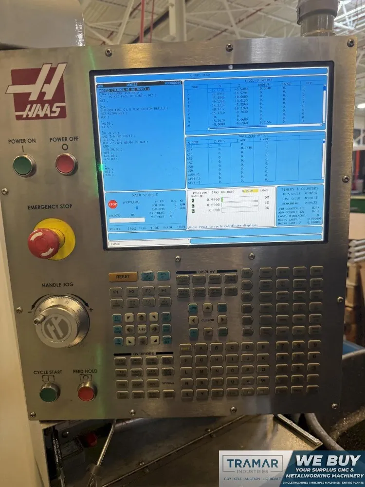 Haas #SL-20, CNC Lathe, 11.75" Turning diameter, 22.5" Centers, 8" Chuck, 12 Station Turret, 20 HP, 2009 - Image 5