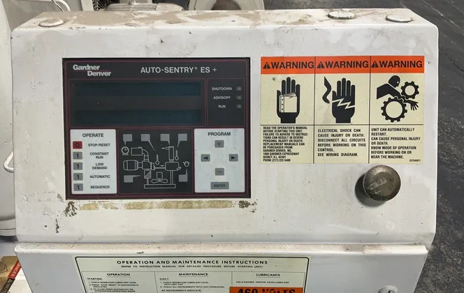 Gardner Denver #EAM99A, Rotary Screw Air Compressor, 75 HP, Electra Saver, 3 Ph., 460 V., 2001 - Image 7