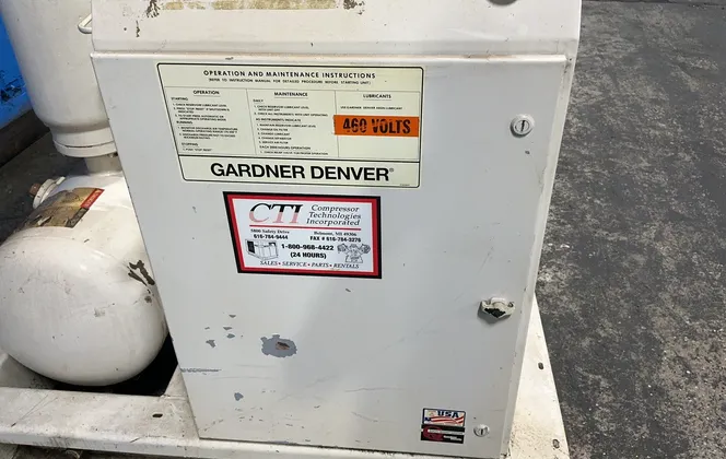 Gardner Denver #EAM99A, Rotary Screw Air Compressor, 75 HP, Electra Saver, 3 Ph., 460 V., 2001 - Image 8