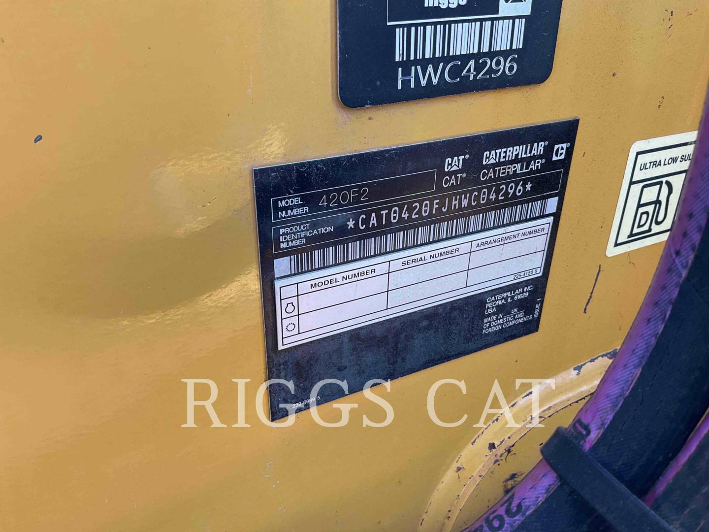 Cat 420F2ST, Backhoe Loader, 3046 hours, S/N: HWC04296, 2019 - Image 6