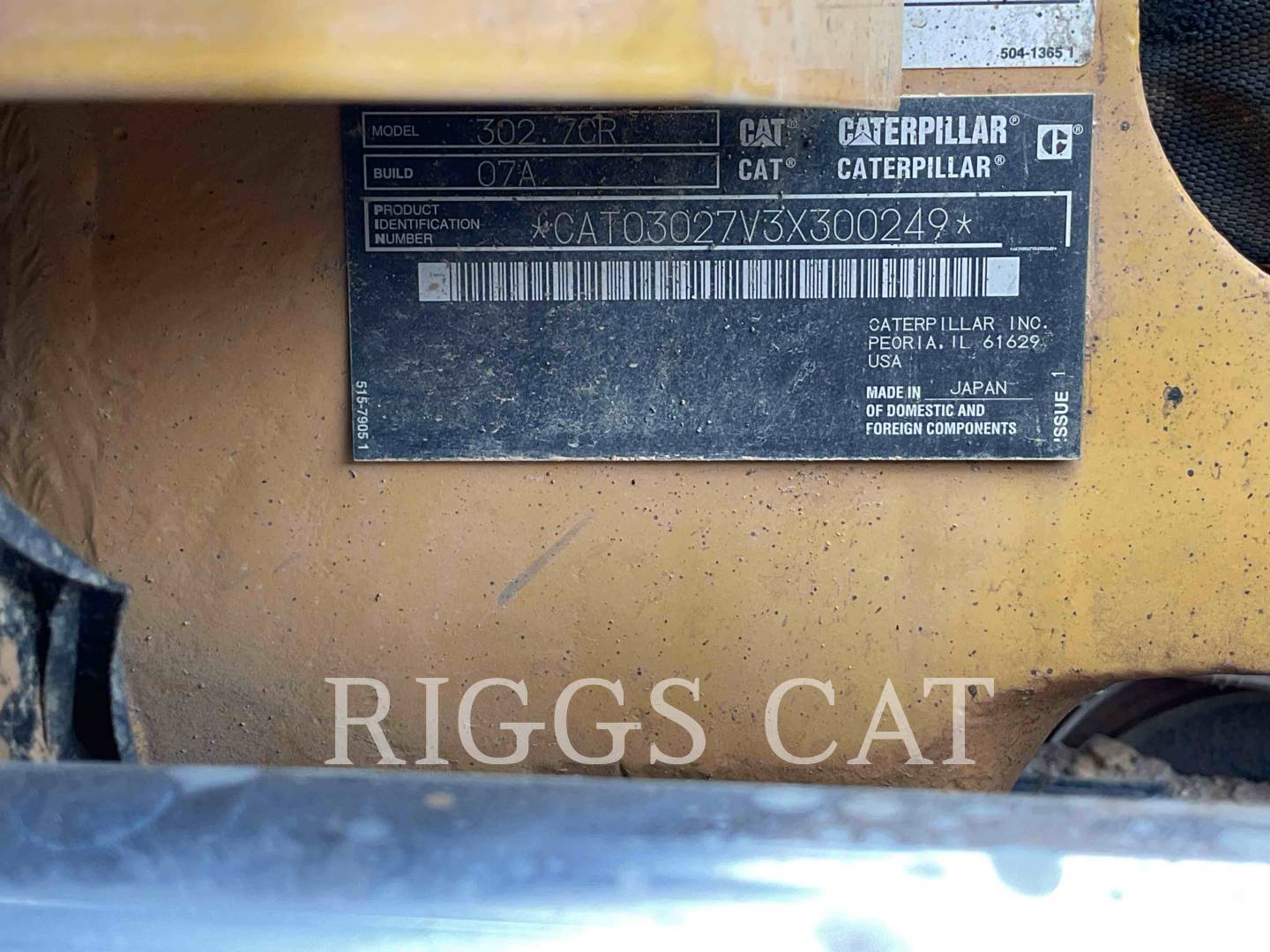 Caterpillar 302.707CR, 631 hours, S/N: 3X300249, 2024 - Image 6