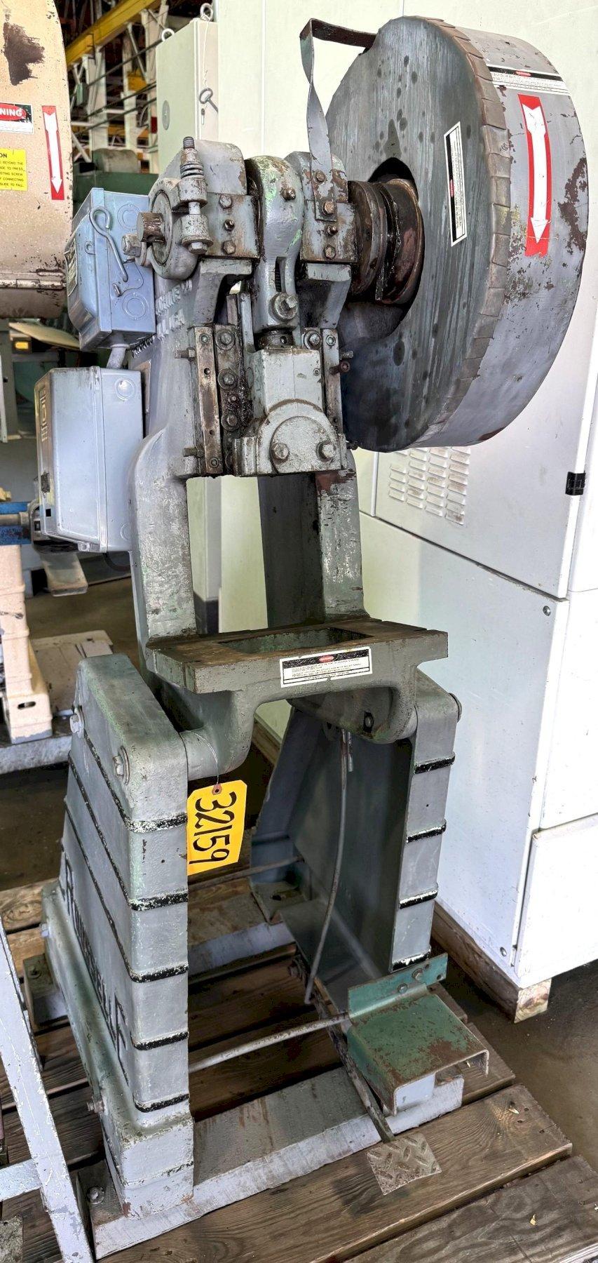 10 Ton, Rousselle #1A, OBI press, 8" x 13" bed, 5" x 7" opening, mechanical clutch, 3/4 HP, 115 V., 1 Ph. - Image 1