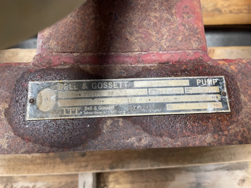 682 GPM ITT Bell & Gossett, centrifugal pump, 40 HP - Image 9