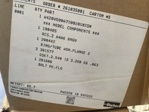 2" Parker RS #A4AD, pressure regulator - Image 6