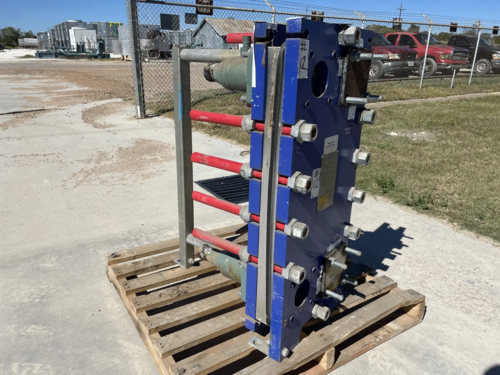 46 sq.ft. Alfa Laval #M10-BWFD, plate heat exchanger, 300 psi, 2013 (15 available) - Image 1