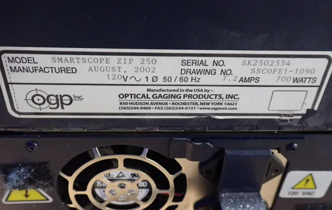 Optical Gaging Products #SmartScope-ZIP-250, Multisensor Measurement System, 13-1/2" x 7-1/2" Table, 700 - Image 9