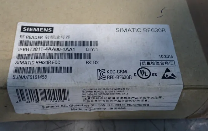 Siemens #6GT2811-4AA00-1AA1, Simatic RF630R RFID Reader, 2015, Never Used - Image 2