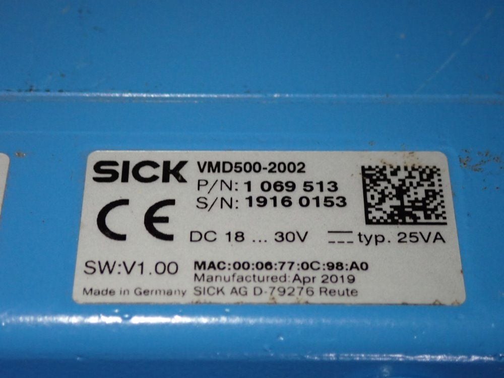 Sick #VMD500-2002, Laser Track & Trace Head Scanner, w/2030396 Connection Hood, 2019 - Image 7